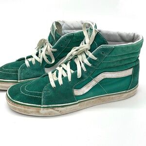 VANS hightop classic green sneakers shoes